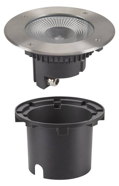 LA 1006104 ROCCI 200 EL kulaté zápustné zemní svítidlo černé 16 W 3000 K 120° - BIG WHITE (SLV)