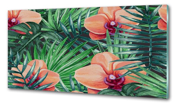 Skleněný panel do kuchynské linky Orchidej pksh-107940636