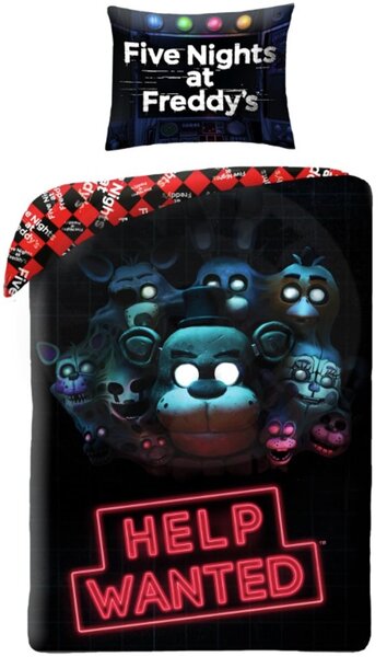 Ložní povlečení Five Nights at Freddys: Help Wanted - 70 x 90 cm + 140 x 200 cm