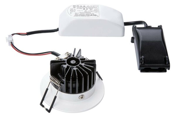 BIG WHITE SLV PATTA-I, vestavné svítidlo, LED, 3000K, kulaté, bílé matné, 38°, vč. ovladače 114421