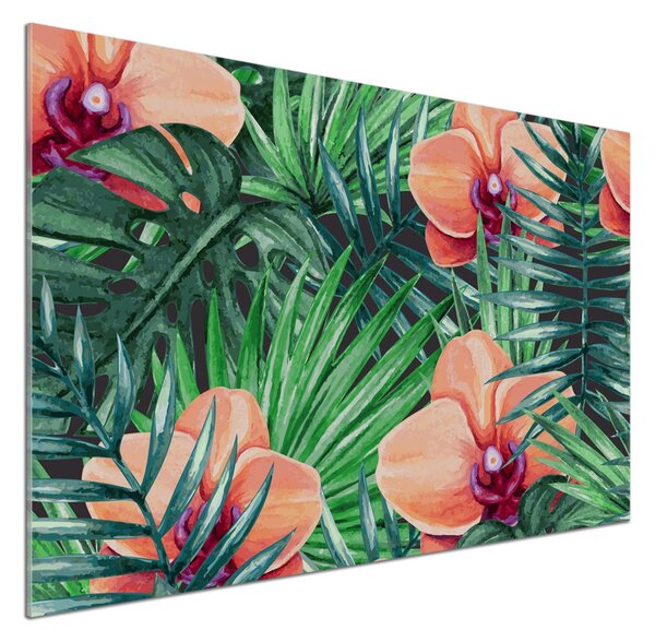 Skleněný panel do kuchynské linky Orchidej pksh-107940636