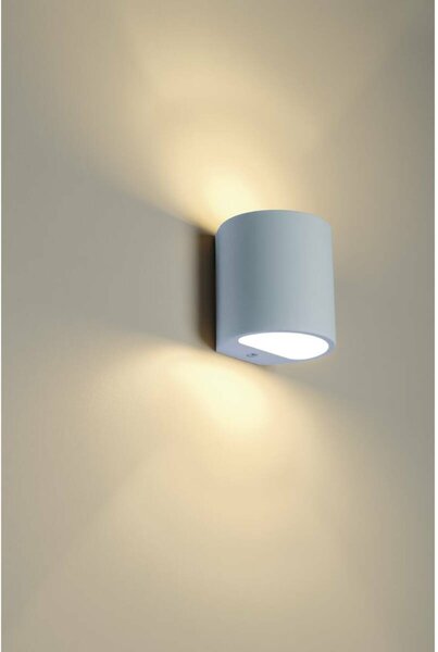 BIG WHITE SLV PLASTRA 104, nástěnné svítidlo, QT14, kulaté, bílá sádra, QT14, max. 42 W 148016