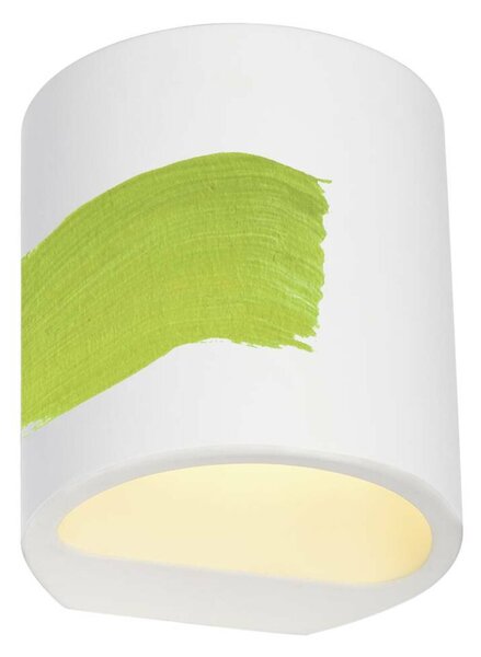 BIG WHITE SLV PLASTRA 104, nástěnné svítidlo, QT14, kulaté, bílá sádra, QT14, max. 42 W 148016