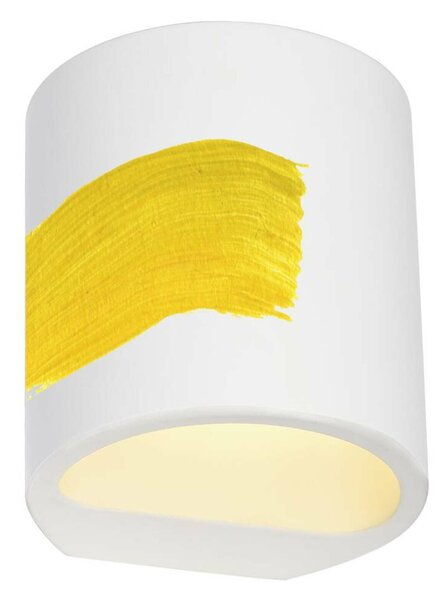 BIG WHITE SLV PLASTRA 104, nástěnné svítidlo, QT14, kulaté, bílá sádra, QT14, max. 42 W 148016