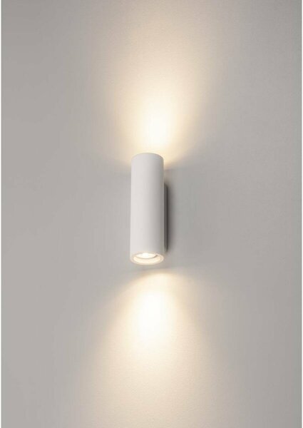 BIG WHITE SLV PLASTRA, nástěnné svítidlo, QPAR51, kulaté, trubice, bílá sádra, max. 70 W 148060