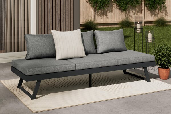 SEDACÍ LAVICE, kov, textil, 204/70/69 cm Ambia Garden - Taburety