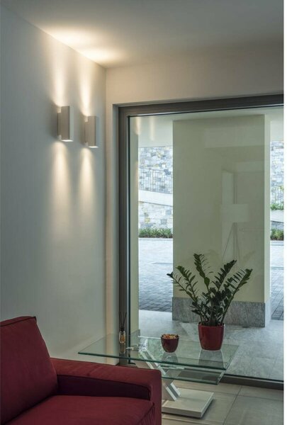 BIG WHITE SLV PLASTRA, nástěnné svítidlo, QPAR51, kulaté, trubice, bílá sádra, max. 70 W 148060