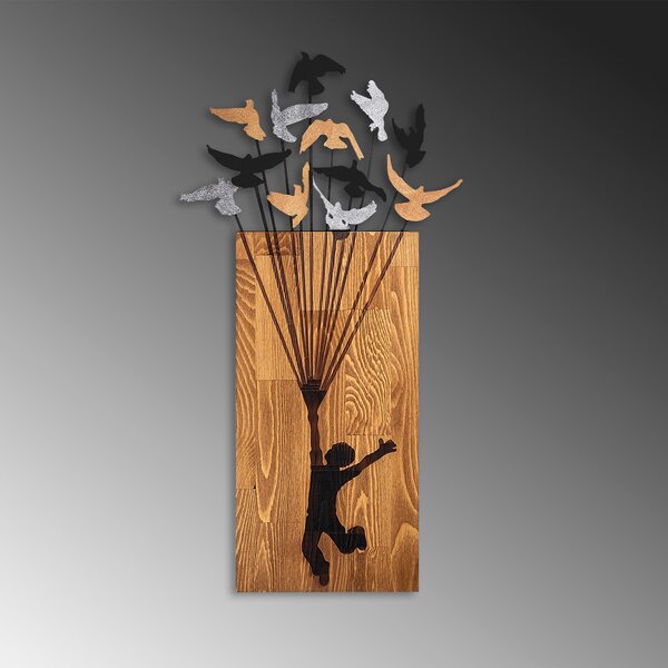 ASIR Nástěnná dřevěná dekorace FLYING BOY