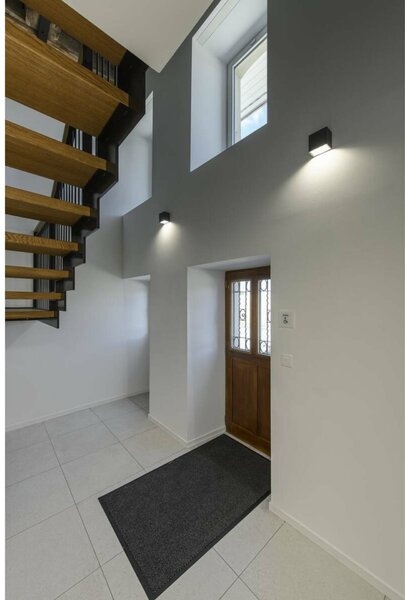 BIG WHITE SLV QUAD 1 XL, nástěnné svítidlo, LED, 3000K, IP44, hranaté, antracit, 3,2 W 232435