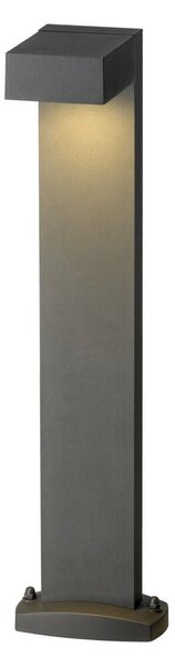 BIG WHITE SLV QUADRASYL 75, venkovní stojací lampa, úsporná žárovka GX53, IP44, hranatá, antracit, D/Š/V 19/22,5/75 cm, max. 11 W 23