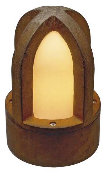 BIG WHITE SLV RUSTY CONE, venkovní stojací lampa, C35, kulatá, rezavé železo, pr./V 15/24 cm, max. 40 W, IP54 229430