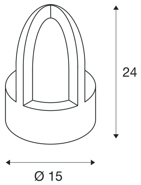 BIG WHITE SLV RUSTY CONE, venkovní stojací lampa, C35, kulatá, rezavé železo, pr./V 15/24 cm, max. 40 W, IP54 229430