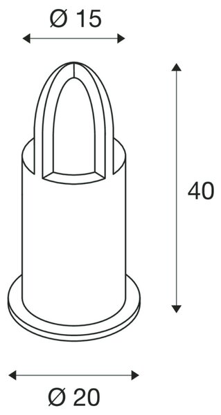 BIG WHITE SLV RUSTY CONE 40, venkovní stojací lampa, TC-DSE, IP54, kulatá, rezavé železo, pr./V 15/40 cm, max. 11 W 229431