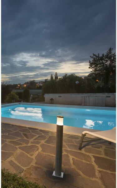 BIG WHITE SLV TRUST 60, venkovní stojací lampa, LED, 3000K, IP55, nerezová ocel 316, pr./V 6/60 cm, 8,6 W 228110