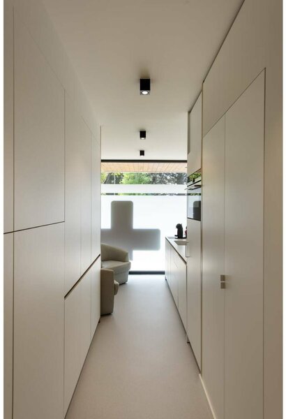 BIG WHITE SLV TRILEDO SQUARRE CL, stropní svítidlo, LED, 3000K, hranaté, černé matné, 38°, 6,2 W, vč. ovladače 113940