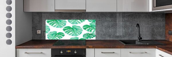 Skleněný panel do kuchynské linky Monstera pksh-108948322