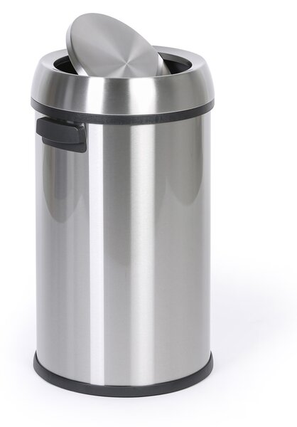 Odpadkový koš, 65 l, nerez, výkyvné víko
