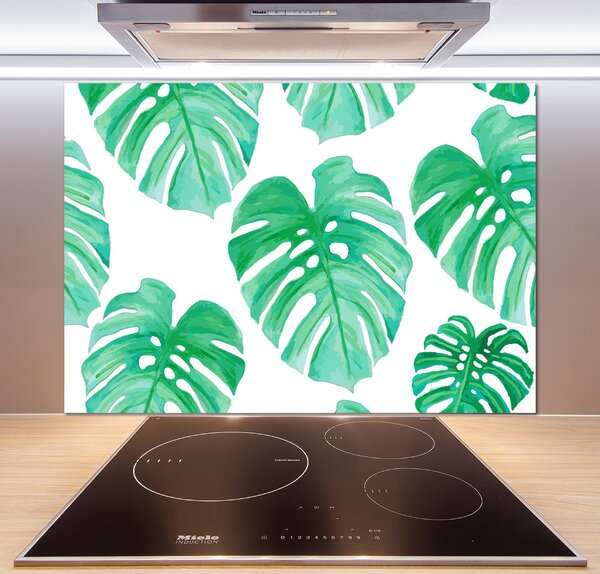 Skleněný panel do kuchynské linky Monstera pksh-108948322