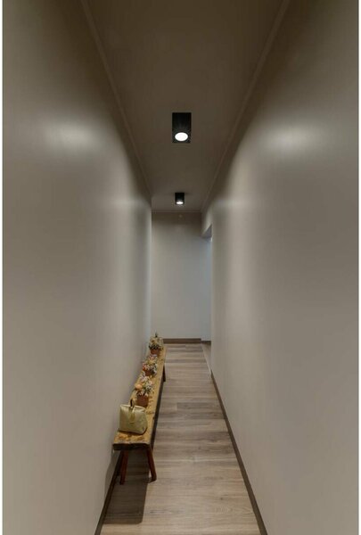 BIG WHITE SLV TRILEDO SQUARRE CL, stropní svítidlo, LED, 3000K, hranaté, černé matné, 38°, 6,2 W, vč. ovladače 113940