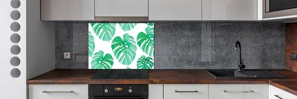 Skleněný panel do kuchynské linky Monstera pksh-108948322