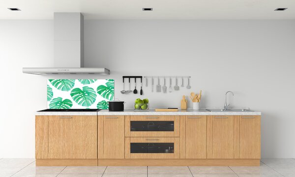 Skleněný panel do kuchynské linky Monstera pksh-108948322