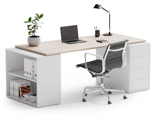 Samostatná pracovní deska BLOCK, 1800 x 800 x 25 mm, dub přírodní