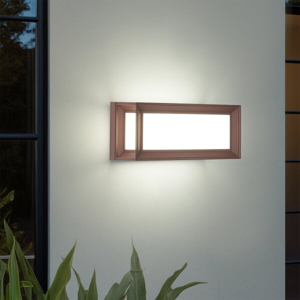 Brilagi - LED Venkovní nást. svítidlo se senzorem PARKER LED/12W/230V hnědá IP44