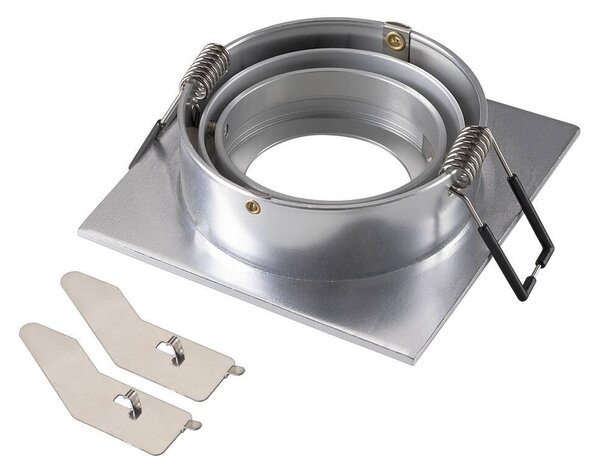 LA 1007350 NEW TRIA® 75 kroužek pro vestavbu do stropu, D: 9 Š: 9 H: 2,6 cm, IP 20, hliník - BIG WHITE (SLV)