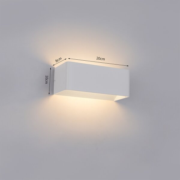 Brilagi - LED Venkovní nástěnné svítidlo DONNANI LED/7W/230V 20 cm bílá IP44