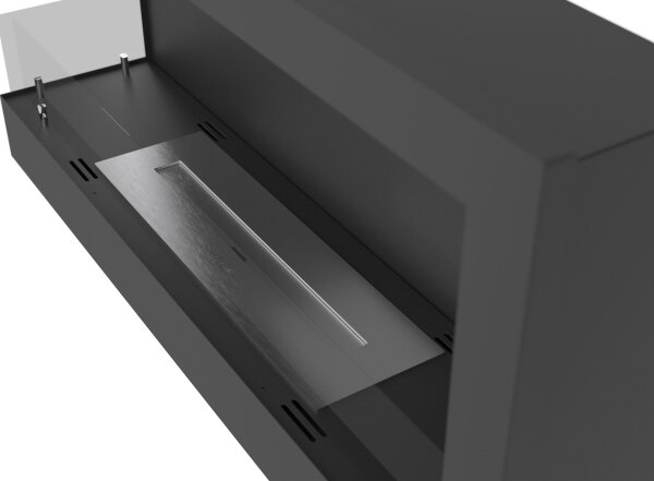 InFire - Rohový BIO krb 45x90 cm 3kW černá