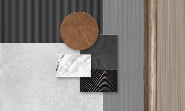 Fototapeta Skupina různých tvarů a barev, Geometrické 3D fototapety, Populární fototapety, u15868 - Tapeko.co.cz
