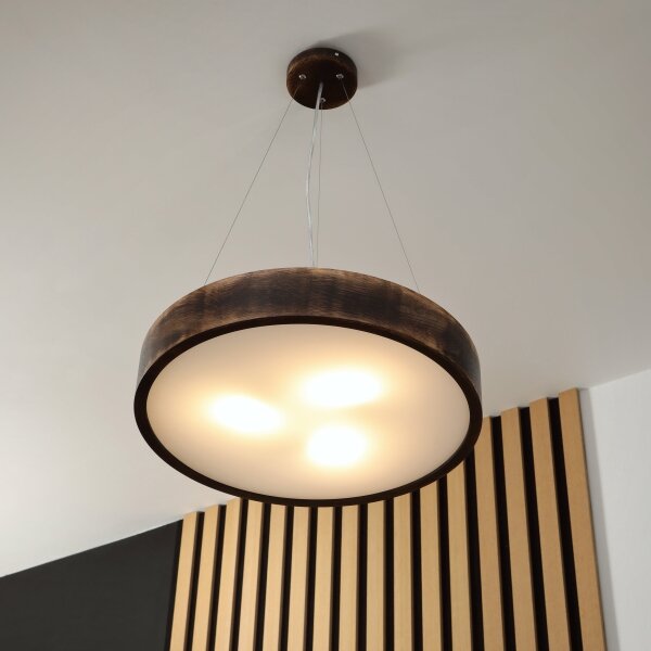Brilagi - LED Lustr na lanku CARVALHO SMOKEY 3xE27/60W/230V dub pr. 47,5 cm