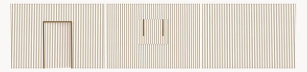 Sada závěsů na postýlku Stripes, 3 díly