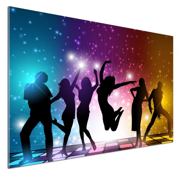 Skleněný panel do kuchynské linky Diskotéka pksh-109839994