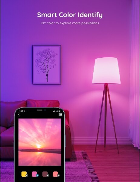 Govee - LED RGBWW Stmívatelná žárovka Smart E27/12W/230V 2700-6500K Wi-Fi