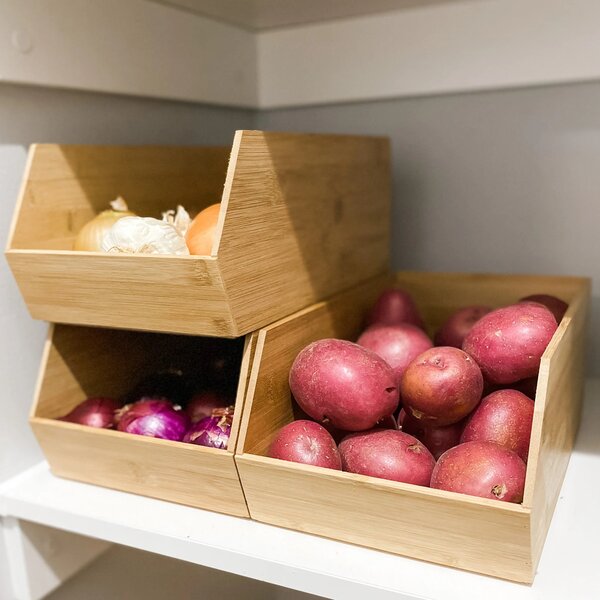 5Five® Bambusový organizér, úložný box, 1komorový, SINGLE CAJA, 31x17x13