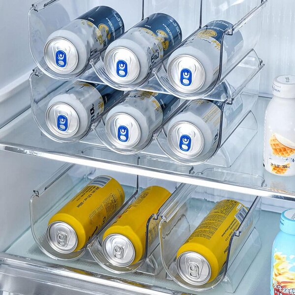 5Five® Stojan na láhve, na víno, transparentní, do lednice BINS