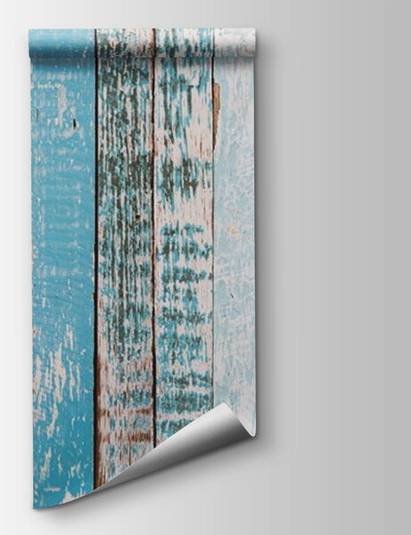 Fototapeta Modrá a bílá dřevěná prkna, Fototapety s texturou, Populární fototapety, u17622 - Tapeko.co.cz