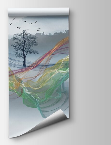 Fototapeta Barevné vlny na obloze, Designové fototapety na zeď, Populární fototapety, u17637 - Tapeko.co.cz
