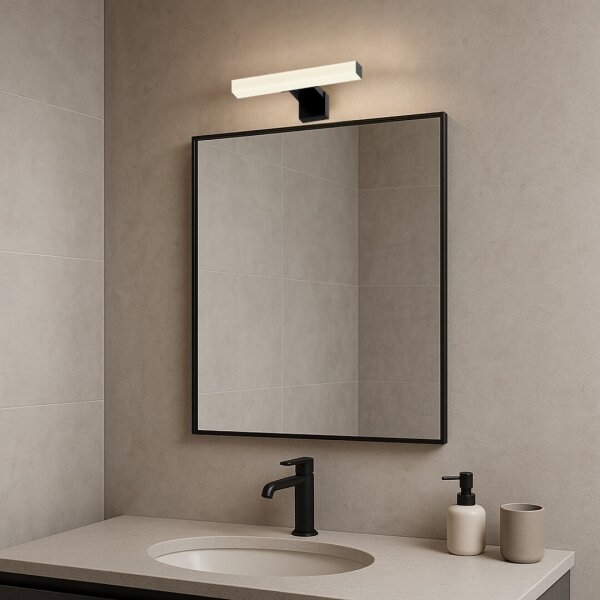 Rabalux 75050 - LED Koupel. osvětlení zrcadla OLIRO LED/4W/230V IP44 20 cm černá