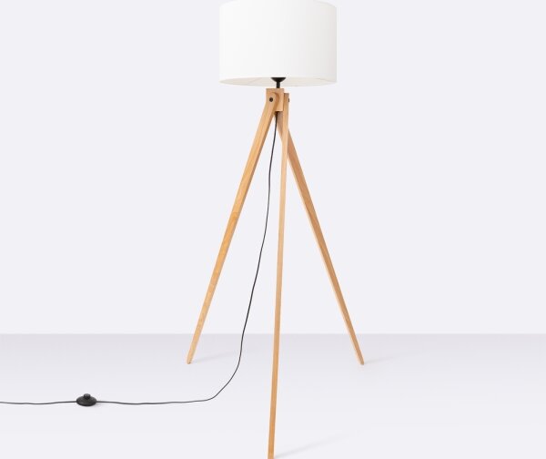 Sollux SL.1908 - Stojací lampa NATT 1xE27/15W/230V bílá