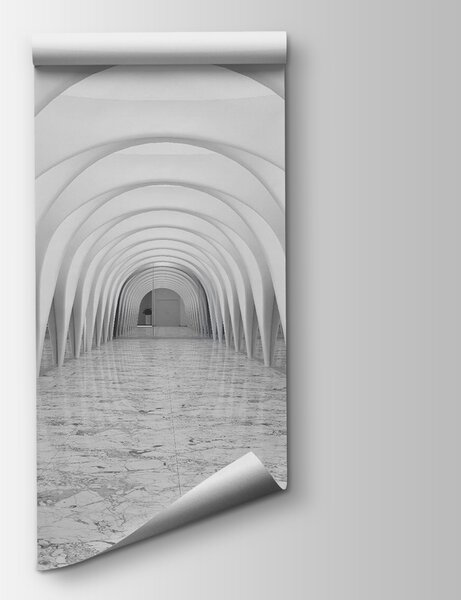 Fototapeta Bílá místnost s klenutým stropem, 3D fototapety, Populární fototapety, u20653 - Tapeko.co.cz