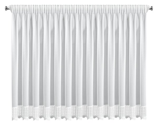 ZÁCLONA NA PÁSCE KATRINA 350X150 CM BÍLÁ
