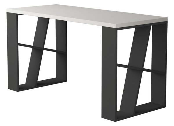 Kalune Design Psací stůl HONE antracit/bílý