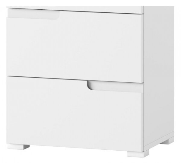 Szynaka Regál SELENE 11 145 cm bílý lesk/mat