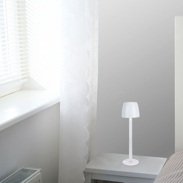 LED Stmívatelná nabíjecí stolní lampa LED/3W/5V 3000K černá