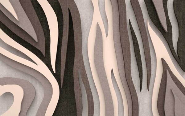 Fototapeta Texturované vlny v neutrálních tónech, Designové fototapety na zeď, Populární fototapety, u21258 - Tapeko.co.cz