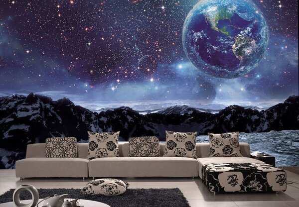 Fototapeta Planeta na obloze, Designové fototapety na zeď, Populární fototapety, u21739 - Tapeko.co.cz