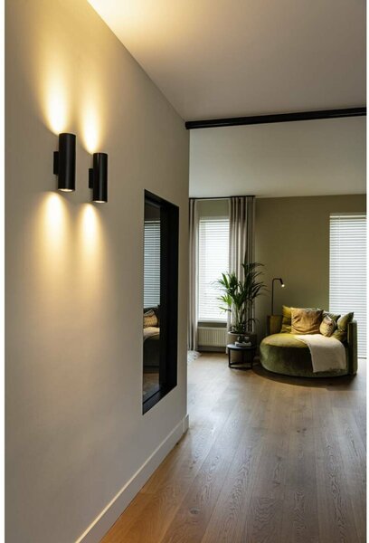 BIG WHITE SLV ASTO TUBE nástěnné přisazené svítidlo, válcové, max. 2x 10 W, černé 1006443