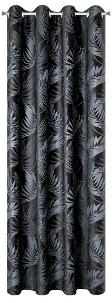 ZATEMŇOVACÍ ZÁVĚS NA KROUŽCÍCH VERA 140X250 CM LISTY